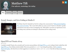 Tablet Screenshot of matthewtift.com